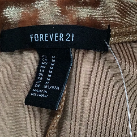 🆕 FOREVER 21 Velour Mock Neck Sleeveless Mini Dress - Picture 12 of 13
